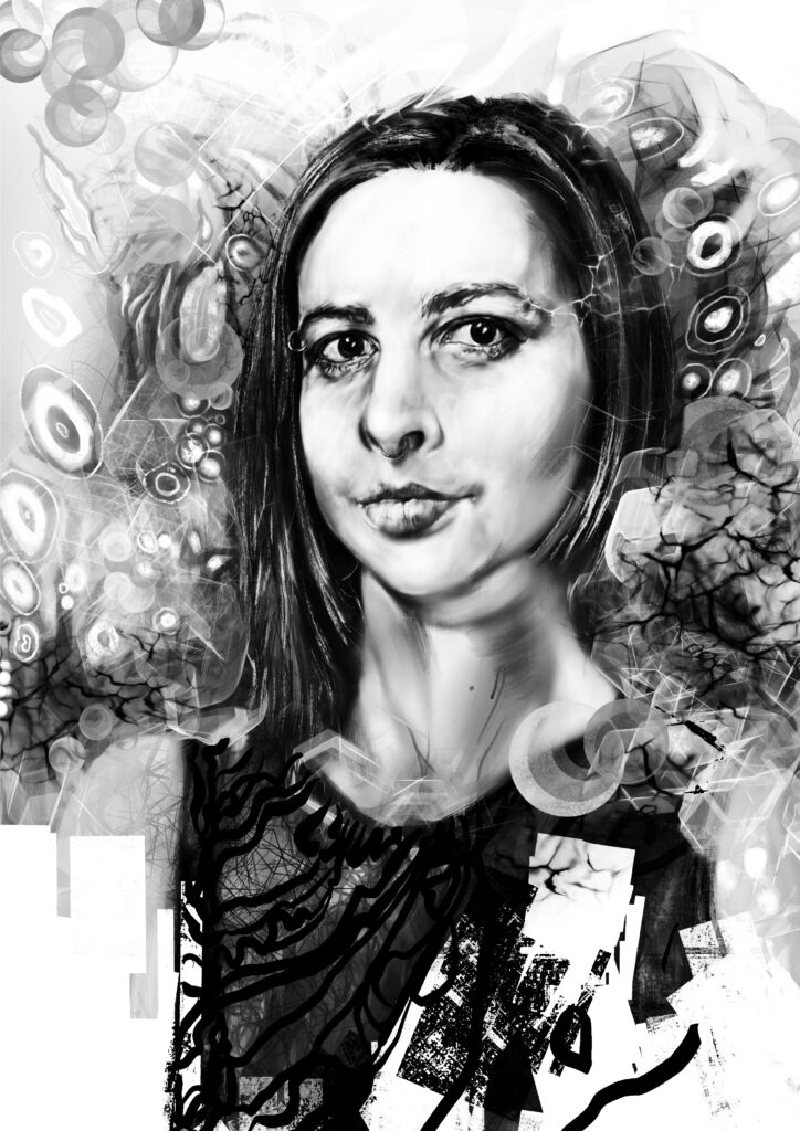 Victoria Haas portrait digital paintig